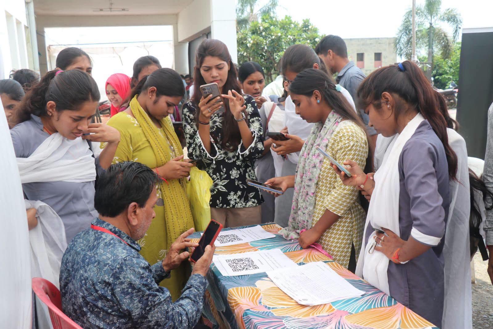 युवा संगम रोजगार मेले में 572 अभ्यर्थियों का प्रारंभिक चयन